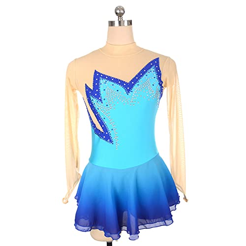 Vestidos De Patinação Artística, Competição Profissional Strass Conjunto De Roupa De Dança Para Giná