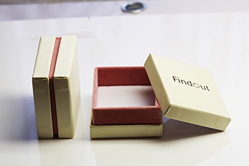 Findout, collana con pendente a goccia e cuore, in...