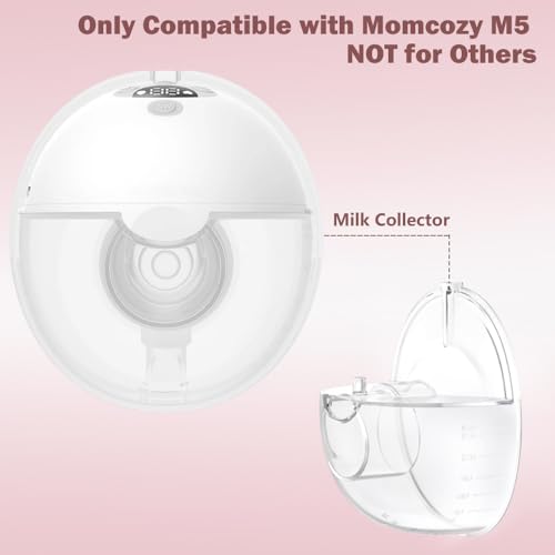Image of One Milk Collector Cup Only Compatible with Momcozy M5 Wearable Breast Pump Replacement Accessories, Not for Others