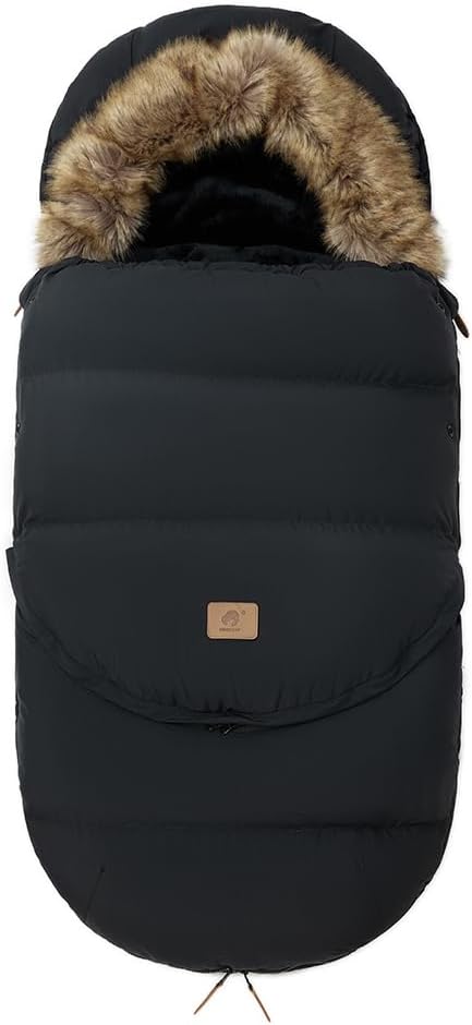 HOUSBAY Baby Stroller Bunting Bags Stroller Footmuff Universal Sleeping Bag Winter Outdoor Hooded Bunting Bag Windproof and Water-Resistant Suitable Below 5 ℃