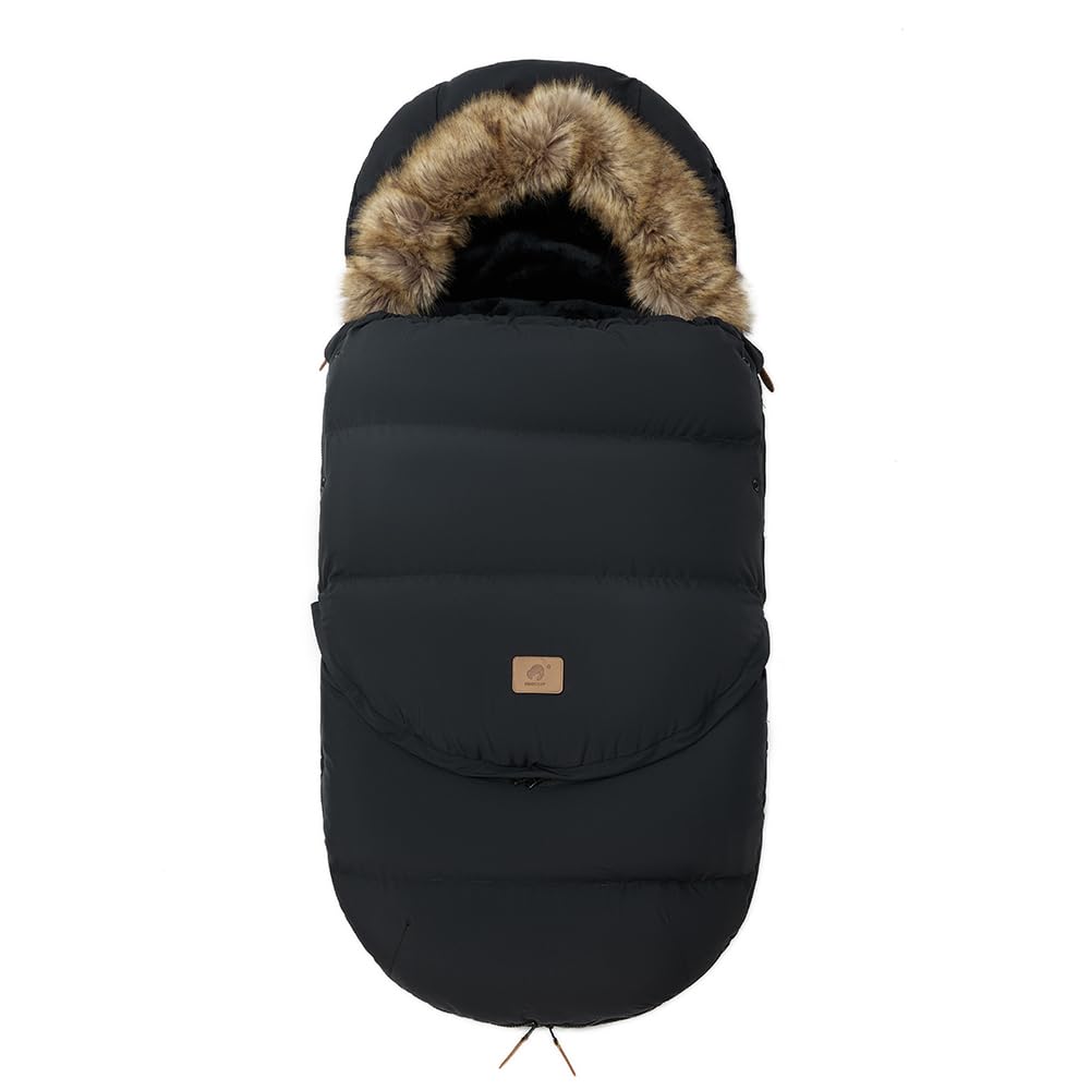 HOUSBAY Baby Stroller Bunting Bags Stroller Footmuff Universal Sleeping Bag Winter Outdoor Hooded Bunting Bag Windproof and Water-Resistant Suitable