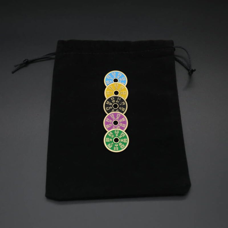 Accessoire de magie pour divination de couleur avec une piece