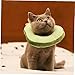 Kisangel Avocado Shaped Cat Collar Elizabethan Neck Protector for Cats and Kittens Durable and Safe Material Green Prevents Wound