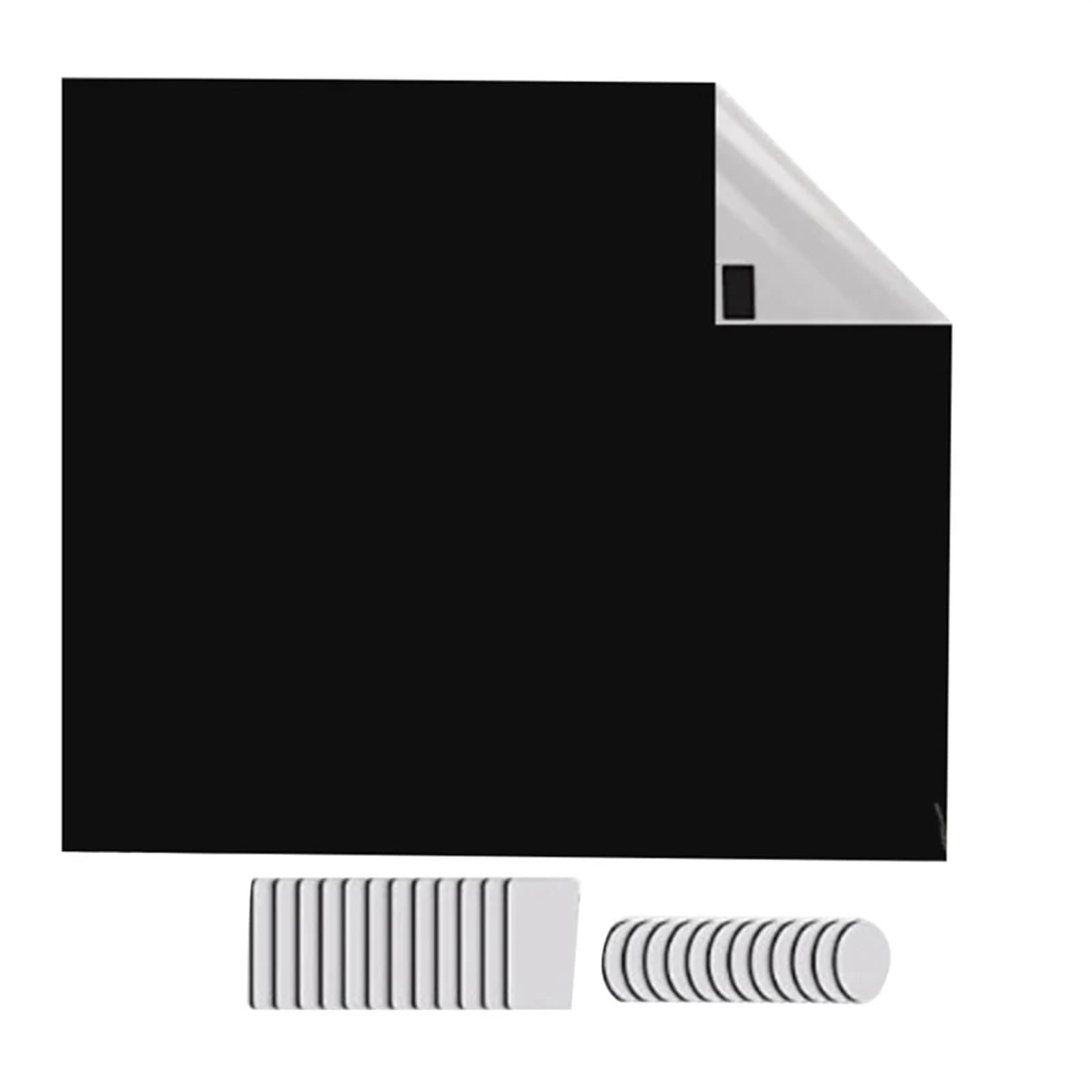 XIUsheUA blackout blinds stick on Portable Blackout Blinds, Material, Temporary Curtain Easy To Stick On Window For Bedroom(Black 145 x 200CM)