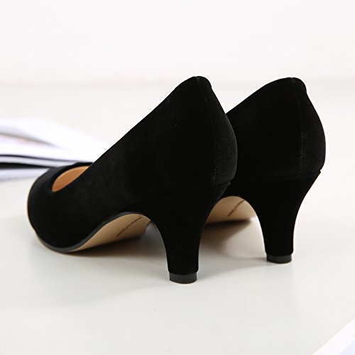 OCHENTA Dames jurkpumps, ronde teen, mini-hak, voor werk en party‘s - Image 5