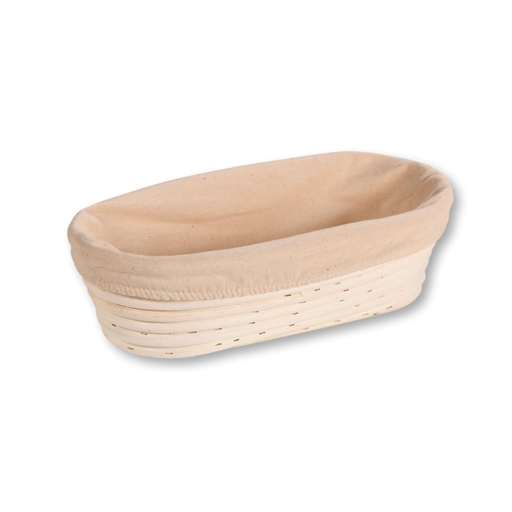 KESPER | Gärkörbchen, Material: Rattan, Textilfutter (abnehmbar), Maße: 28 x 15 x 8 cm, Farbe: Natur | 19632