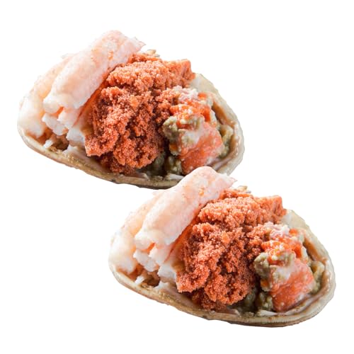 [訳あり]プチプチ食感の外子と濃厚な内子 せいこがに 甲羅盛 70〜80g×2個(中大サイズ)