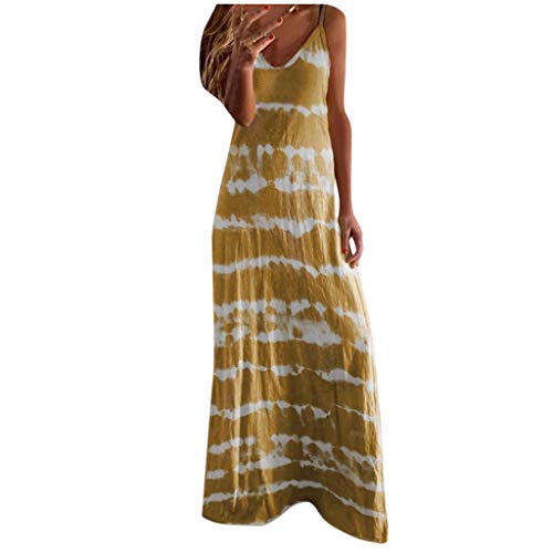 Women's Sleeveless Halter Neck Hollow Out Vintage Floral Print Party Beach Evening Long Maxi Dress Tunic Tank Dress