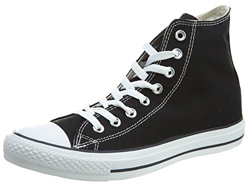 Converse Chuck Taylor All Star - Scarpe sportive unisex, in tela, modello a collo alto, Nero (Black), 41,5 EU