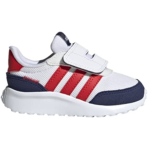 adidas Run 70s Ac (Toddler) White/Vivid Red/Dark Blue 7 Toddler M