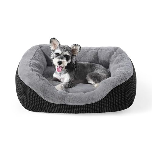 Image of INVENHO Small Dog Bed Washable Orthopedic Calming Warming Durable Pet Bed with Anti-Slip Bottom