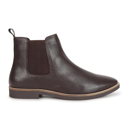 Image of YOHO Comfortable Boots For Men | Extra Cushioned Foot Bed And Skin Friendly Ankle Boot With Low Heels | PU Finish Material | Trendy, Stylish & Casual Boots | Winter, Snow & Holiday Outings