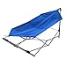 Pure Garden Portable Hammock with Stand-Folds and Fits into Included Carry Bag for Easy Travel-Perfect for Backyard, Pool, Beach, Hiking and More