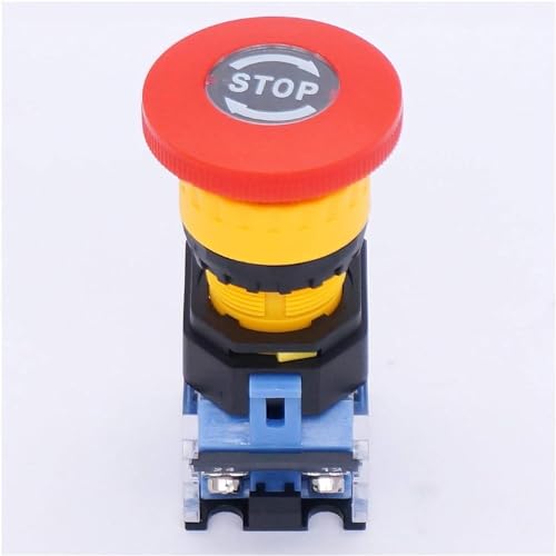 Bouton d'arrêt d'urgence 22mm interrupteur pour sécuriser machine - 2