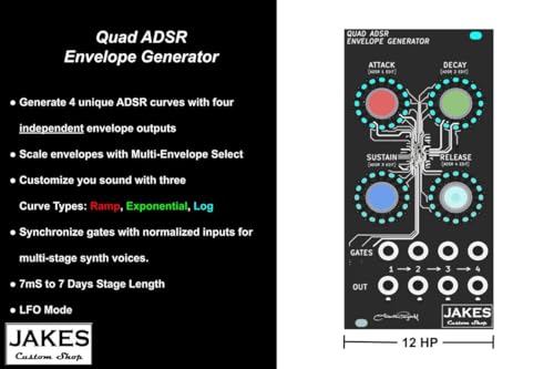 Image of Quad ADSR Envelope Generator Eurorack Module