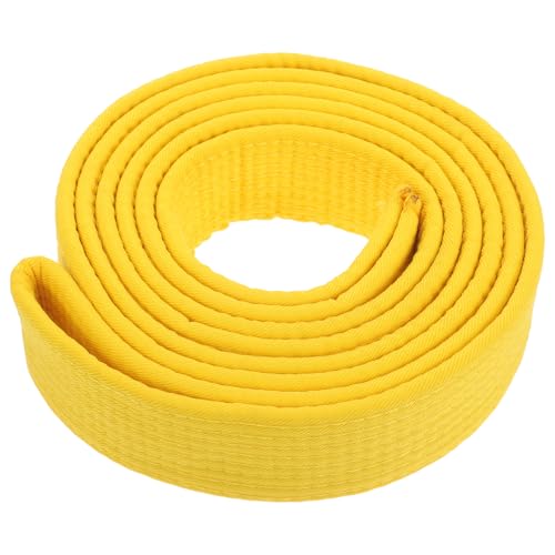Happyyami Cinturón de Clasificación de Taekwondo Cinturón de Karate Y Judo para Práctica de Enseñanza Cinturón de Color para Artes Marciales Amarillo