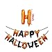 Cute Bat Halloween Party Supplies, Halloween Decoration Set With Bat & Skeleton Balloons and Five & Four-Pointed Star Foil Balloons Pumpkin And Pirate Latex Balloons, Full Party Set 41PCS For Halloween Party