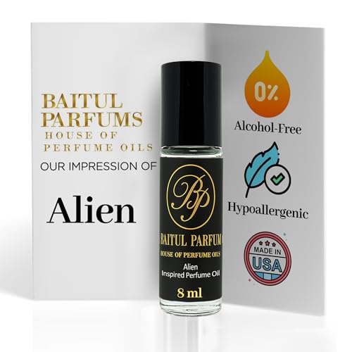 ASMARKET Comparable to Alien Alcohol-Free Perfume Oil – 8ml Travel Size Roll-On Glass Bottle, Long Lasting Fragrance, 98% True-to-Scent, Clean Scent Perfume, Main Accords - Floral, Animalic, Balsamic