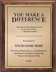 You Make A Difference Wood