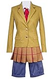 通用 Anime Prison School Midorikawa Hana Cosplay Costume School Uniform Sets Women JK Uniform Halloween Carnival (Custom-Made, Full Set)