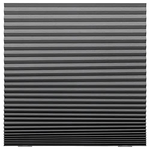 Ikea Little Loved Corner SCHOTTIS Block-Out Pleated Blind, Dark Grey, 100x190 cm