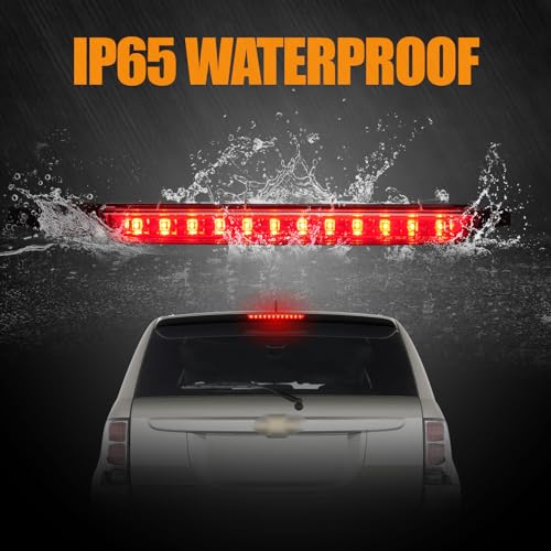 Image of Third 3rd Brake Light LED for 2007 2008 2009 Chevy Equinox, High Mount Rear Brake Lights Assembly for 07 08 09 Pontiac Torrent, Waterproof Center Cab Lamp Stop Light (Red)