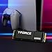 TEAMGROUP T-Force G70 PRO Aluminum Heatsink 2TB DRAM SLC Cache 3D TLC NAND NVMe InnoGrit PCIe Gen4x4 M.2 2280 Gaming Internal SSD Works with PS5 Read/Write 7400/6800 MB/s TM8FFH002T0C128