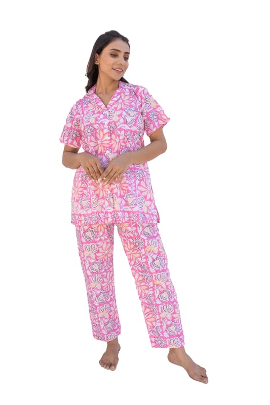 Zanaash Women Maxi Organic Cotton Ella Feeling Good Night Dress