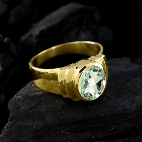 Image of 55Carat Choose Your Color Natural Birthstones 18 K Gold Plated Ring Bold Statement Jewellery Sizes 4-13