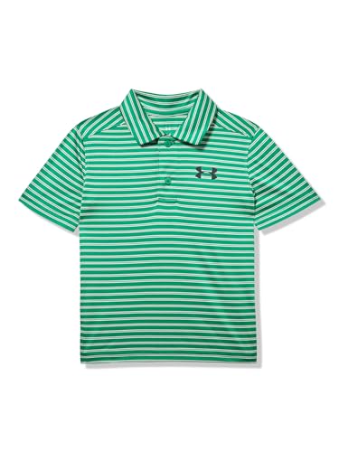 Under Armour Boys' Matchplay Short Sleeve Golf Polo, Logo Detailing, Team Kelly Green, 3T
