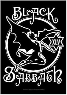 Flagline Black Sabbath - Anniversary Logo Textile Fabric Poster (30"x40")