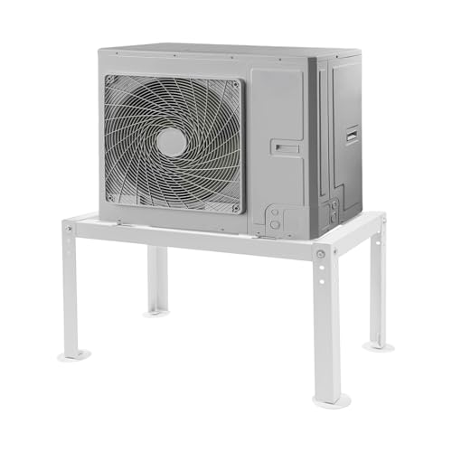 Soporte de aire acondicionado exterior resistente, soporte universal ajustable para instalación de unidades de bomba de calor sin conductos