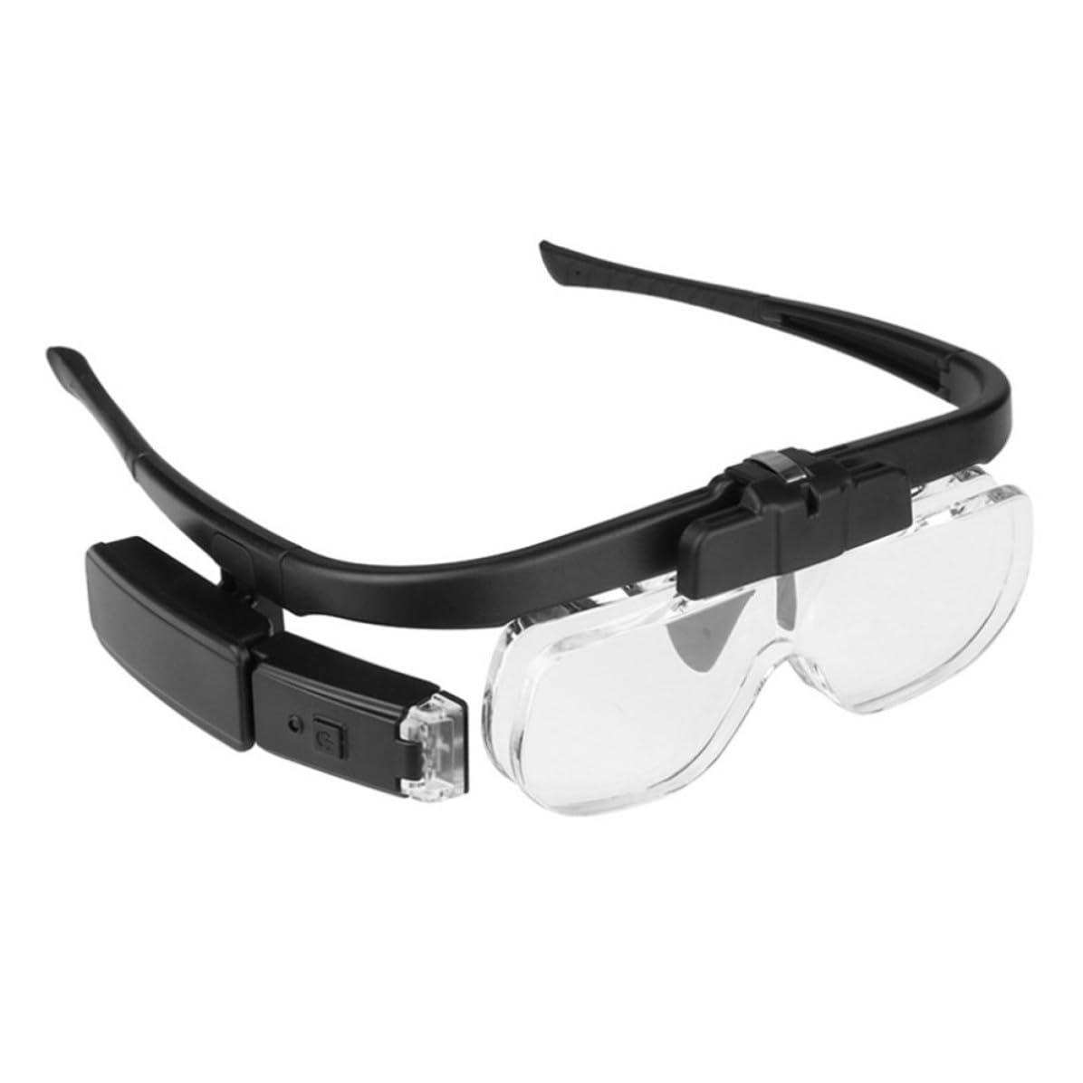 Lupa Recargable con luz LED y Lente acrílico óptico, Estructura ABS, 6 aumentos para reparación de Relojes y Lectura en Interiores