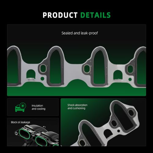 Image of Intake Manifold Gasket Set, for Chevy /for GMC, for Cadillac Escalade, for Workhorse FasTrack, for Hummer H2 /H3 /H3T, for Saab 9-7x, for Buick Rainier, for Isuzu Ascender,00-17,6.2 /6.0L, MS16340
