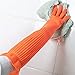 EINVARIOUS Waterproof Household Gloves Dishwashing Work Water Dust Stop Cleaning Long Rubber Housework Kitchen Tools