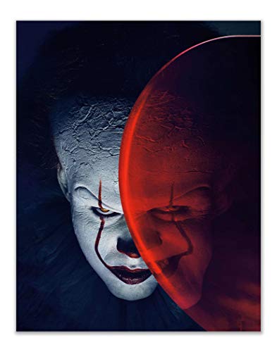 Horror Movie Villain Prints - Set Of 6 (11 Inches X 14 Inches) Pictures - Pennywise Jason Voorhees Michael Myers Freddy Krueger Ghostface Chucky #TOP1
