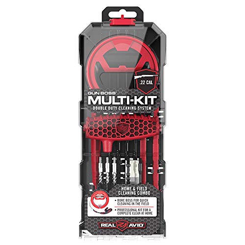 Real Avid Rifle Cleaning Kit & Range Gun Tool Kit for .22 Caliber Rifles | Complete Gun Cleaning Kit with .22 Bore Snake, Bore Brush Set, Cleaning Rod & Gun Cleaning Rifle Accessories