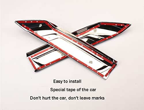 Image of Car Accessories Fit For Toyota RAV4 2019-2022 2023 2024 2025 Front Center Grills Cover Trim Chrome Carbon Fiber Pattern ABS 2 PCS (Not For RAV4 Adventure)