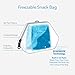 PackIt Freezable Snack Bag, Spaceman, Built with EcoFreeze Technology, Foldable, Reusable, Zip Closure Locks in Cool Dry Air, and Fresh Snacks On the Go