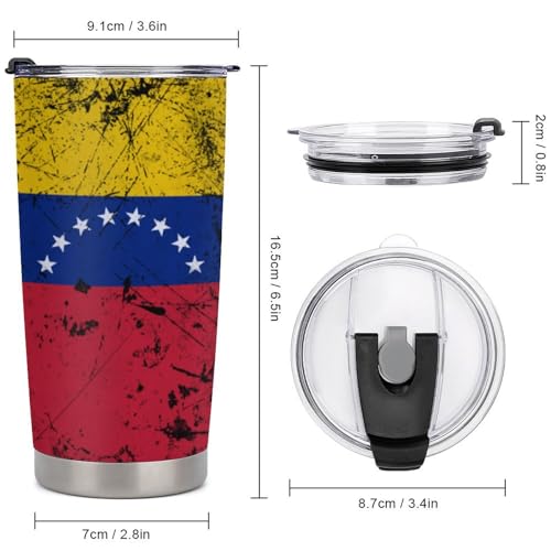Posavasos para auto diseño bandera Venezuela 4 piezas miniatura 2