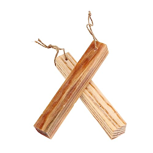 HONMEET Camping Fire Starter Sticks Set 2pcs High Oil Content Wooden Quick Fire Lighter Strips for Outdoor Survival and