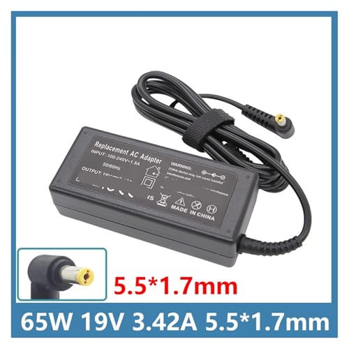 Adaptador de corriente 19V 3.42A 65W con clavija 5.5x1.7 mm 2