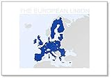 mapa mudo union europea 2018 Material de alta calidad, resistente y duradero que no se dobla