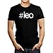 Produktbild Leo Bold Text Herren Baumwolle T-Shirt Rundhalsausschnitt T-Shirt Kurzarm Sommer O-Ausschnitt Top Letter Print Mode Business Sport Schwarz Weiß
