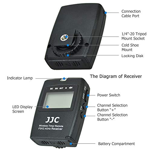 Image of JJC Wireless Intervalometer Timer Remote Control Shutter Release for Panasonic Lumix S9 G100D Cameras