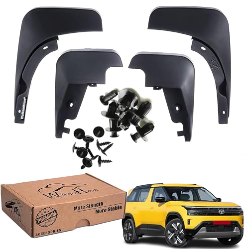 Image of WolkomHome Mud Flap Compatible with Sierra - Durable Splash Guards for Car Exterior Protection
