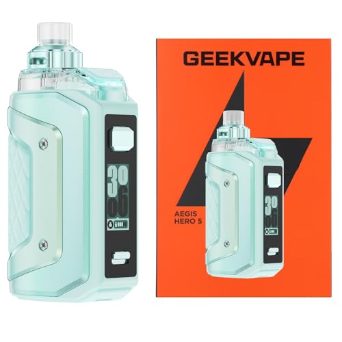 For Geekvape Aegis Hero 5 Kit 2000mAh Battery[ Built-in] With 6.5ml Hero Pod Cartridge Fit B Series Coil Output Power[ 50W Max] - No Nicotine,No liquid