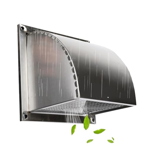 Grille d'aération sèche-linge 500mm mural anti-intempérie avec maille - 2