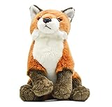 TAMMYFLYFLY Lifelike Stuffed Animal Red Fox Plush Toy, 9-Inch Soft and Comfortable Bedtime Story Fox Doll, Bedroom Decoration (26cm-Sit)