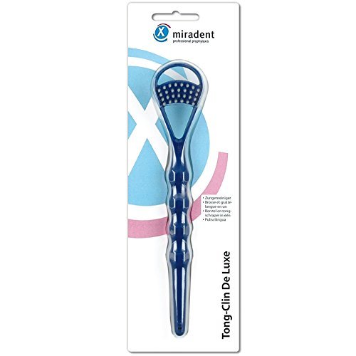 Miradent Tong-Clin de Luxe tongreiniger blauw 2-pack